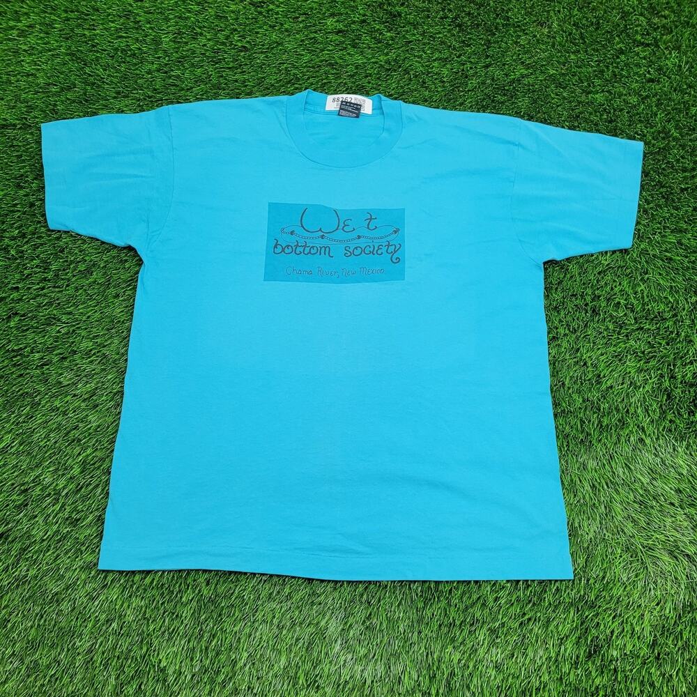Vintage 80s Funny Wet Bottom Society Shirt XL 23x28 Chama-River